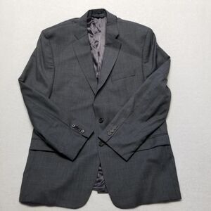 Lauren Ralph Lauren Mens 46R Sport Coat Gray Wool Jacket Blazer Classic Business